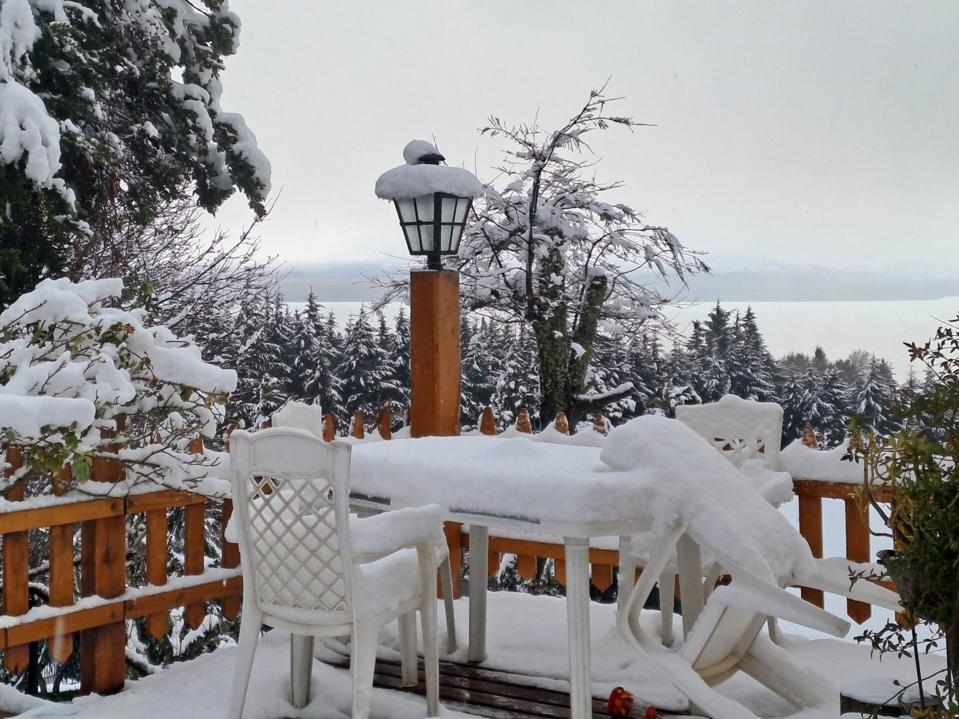 El deck en invierno