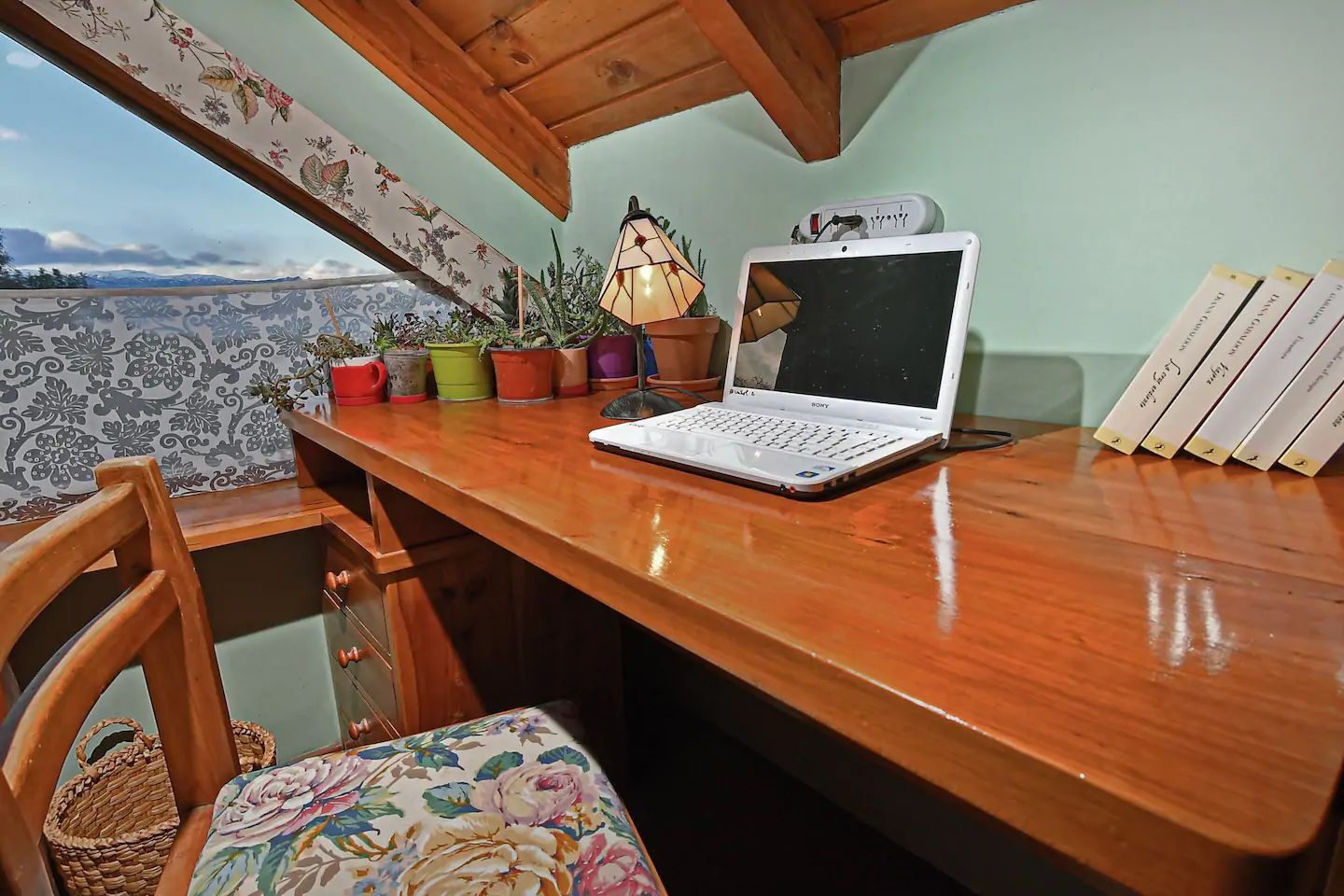 Escritorio frente al lago